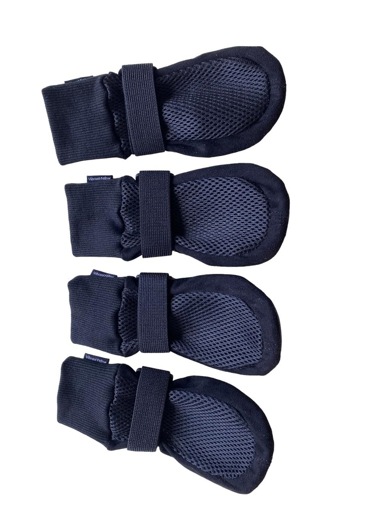 Vibrant Fellow Paw Protector Dog Boots Breathable Protective and Skid-proof Colour Black Se