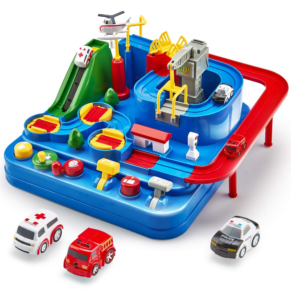hahaland Kids Toys for 3 Year Old Boys Car Race Track Boys Toys Age 3-4 Large
