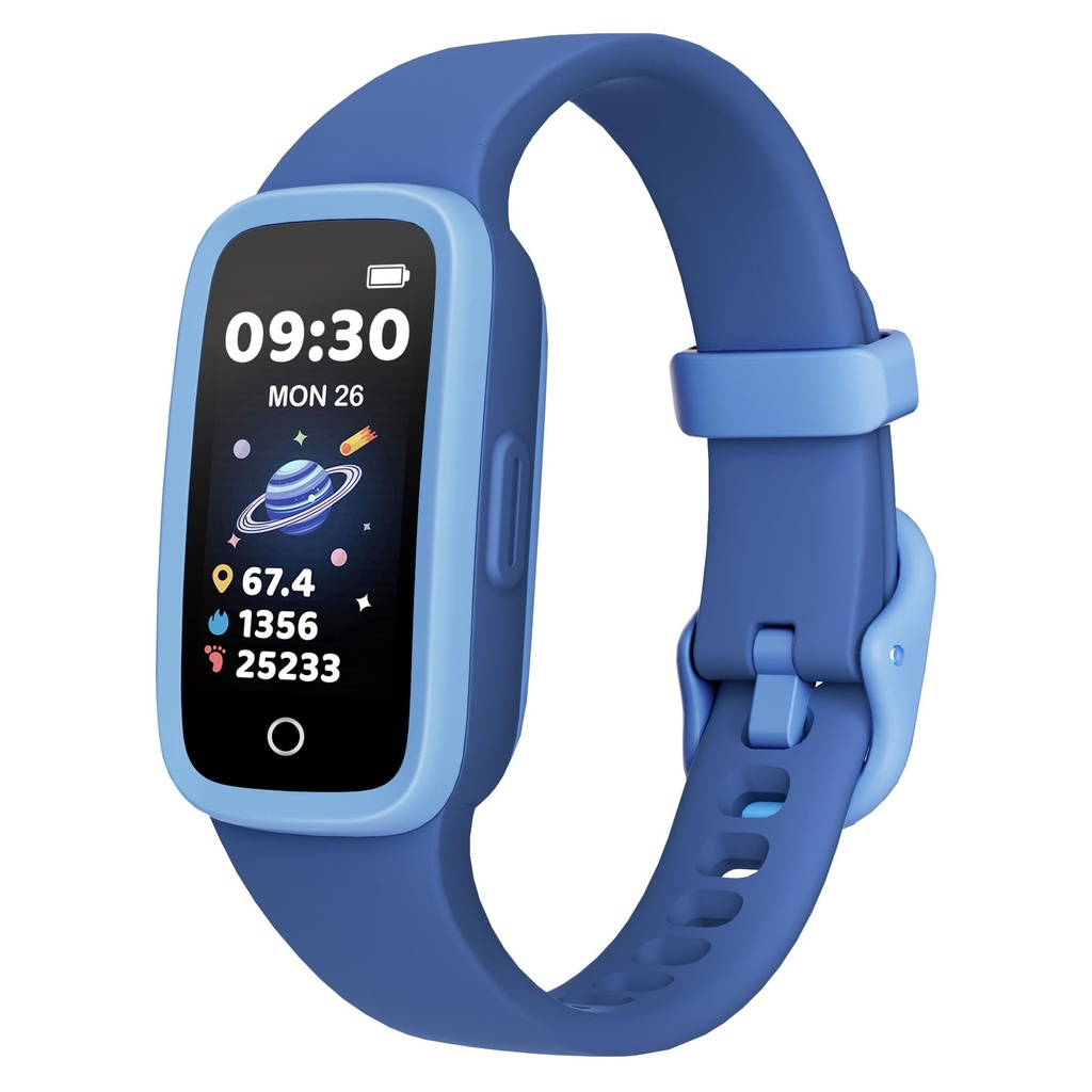 TICTIKY Kids Fitness Tracker Watch with Amoled Screen, Activity Tracker No Phone Needed,