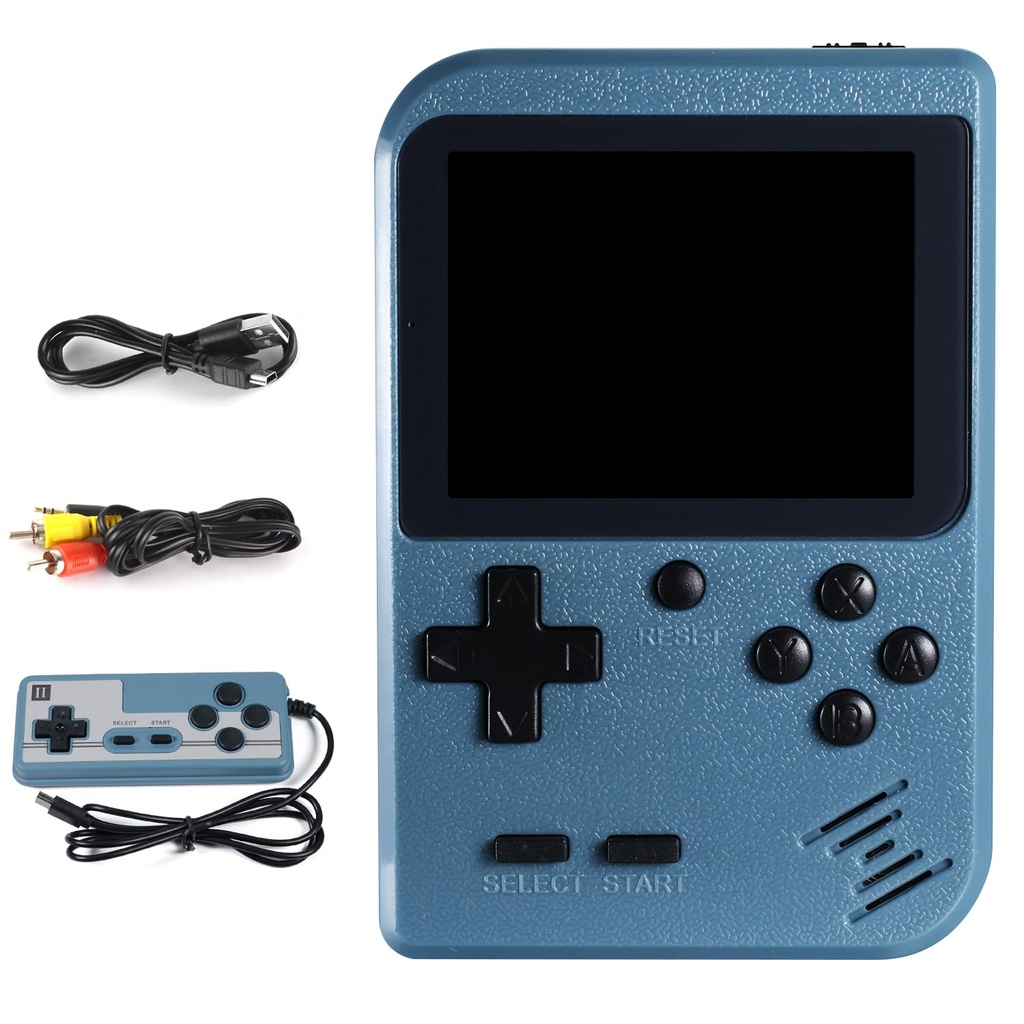 Hbaid Handheld Game Console with 500 Classical Games Support for Connecting TV Two Players 1