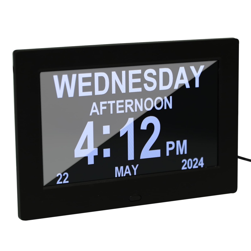 Dementia Clock, 7 Inches Alzheimers Clock with Days Dates and Time of Day, Large Digital Day