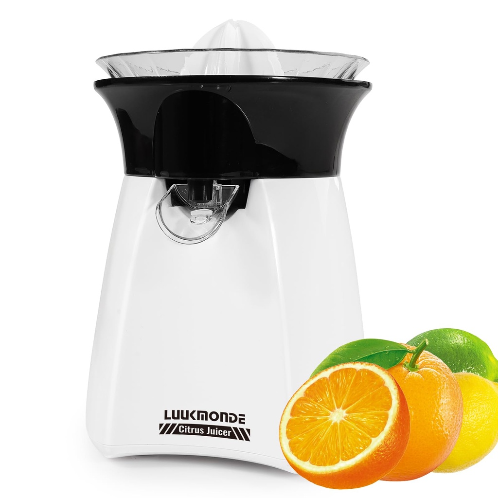 LUUKMONDE Electric Citrus Juicer with Lockable Spout - Electric Lemon Squeezer & Orange Juic