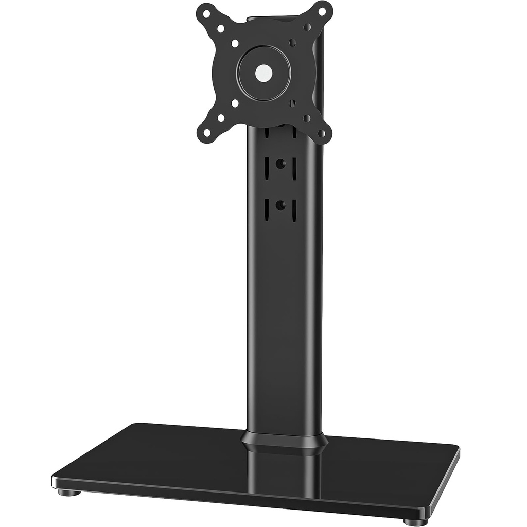 Single LCD Computer Monitor Free-Standing Desk Stand Riser for 13 inch to 32 inch Screen wit