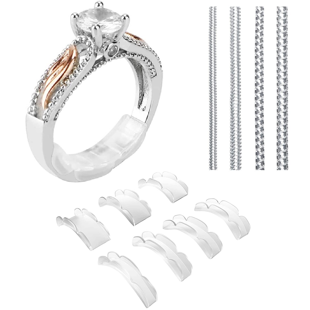 Coopache Invisible Ring Size Adjuster 2 Styles for Loose Rings Ã¢Â€Â“ Ring Guard, Ring Sizer