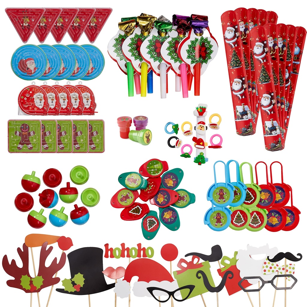 THE TWIDDLERS - 100 Huge Assortment of Christmas Toys for Boys and Girls, Gift Bag Stocking