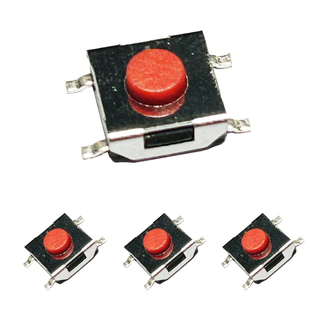 20 Pcs 6.2 x 6.2 x 3.1mm, 4-Pin SMT Tactile Push Button Switch