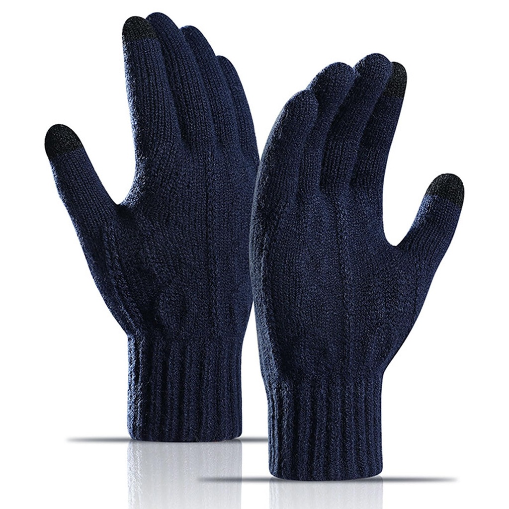 Long Keeper Winter Gloves Touchscreen - Knitted Warm Gloves for Men Women Thermal Stretchy
