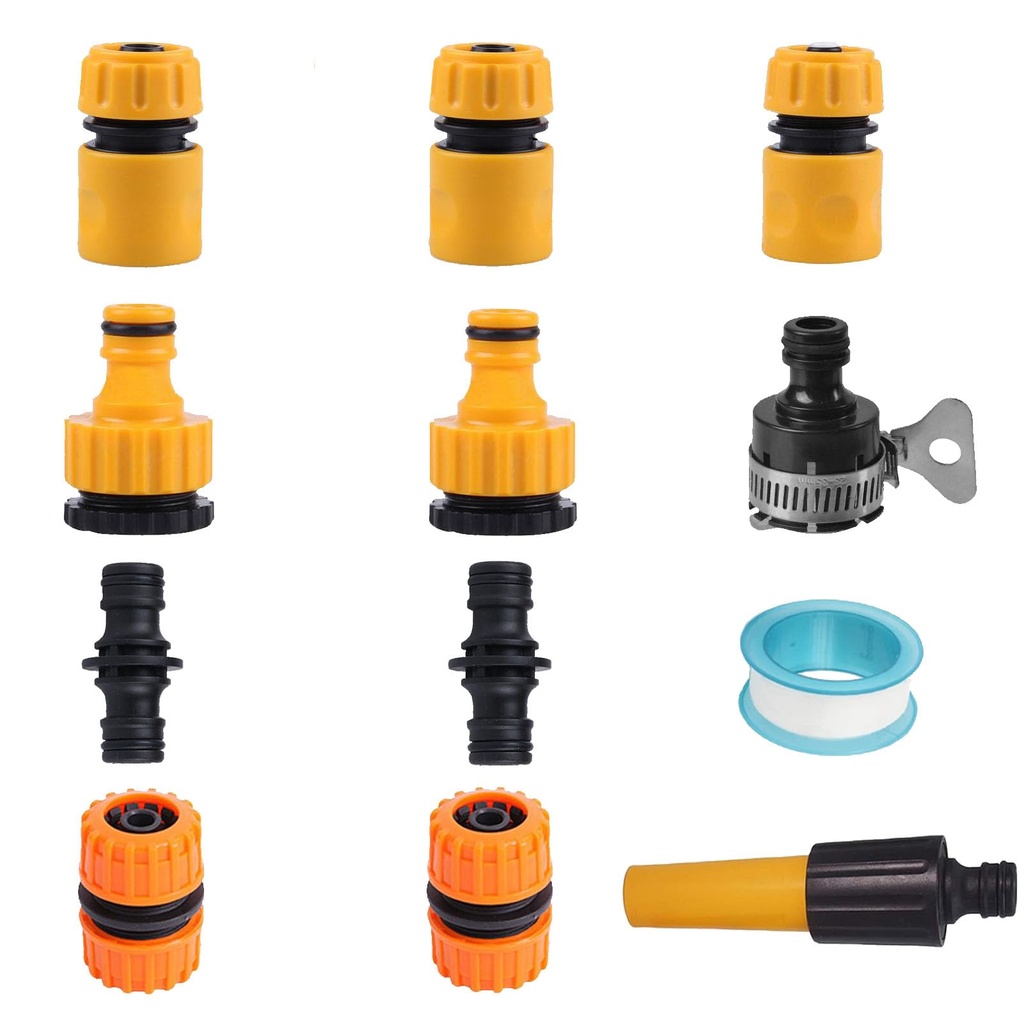 DuDuZui Garden Hose Quick Connect Set With Threaded Tap Connector, Universal Faucet Adapter