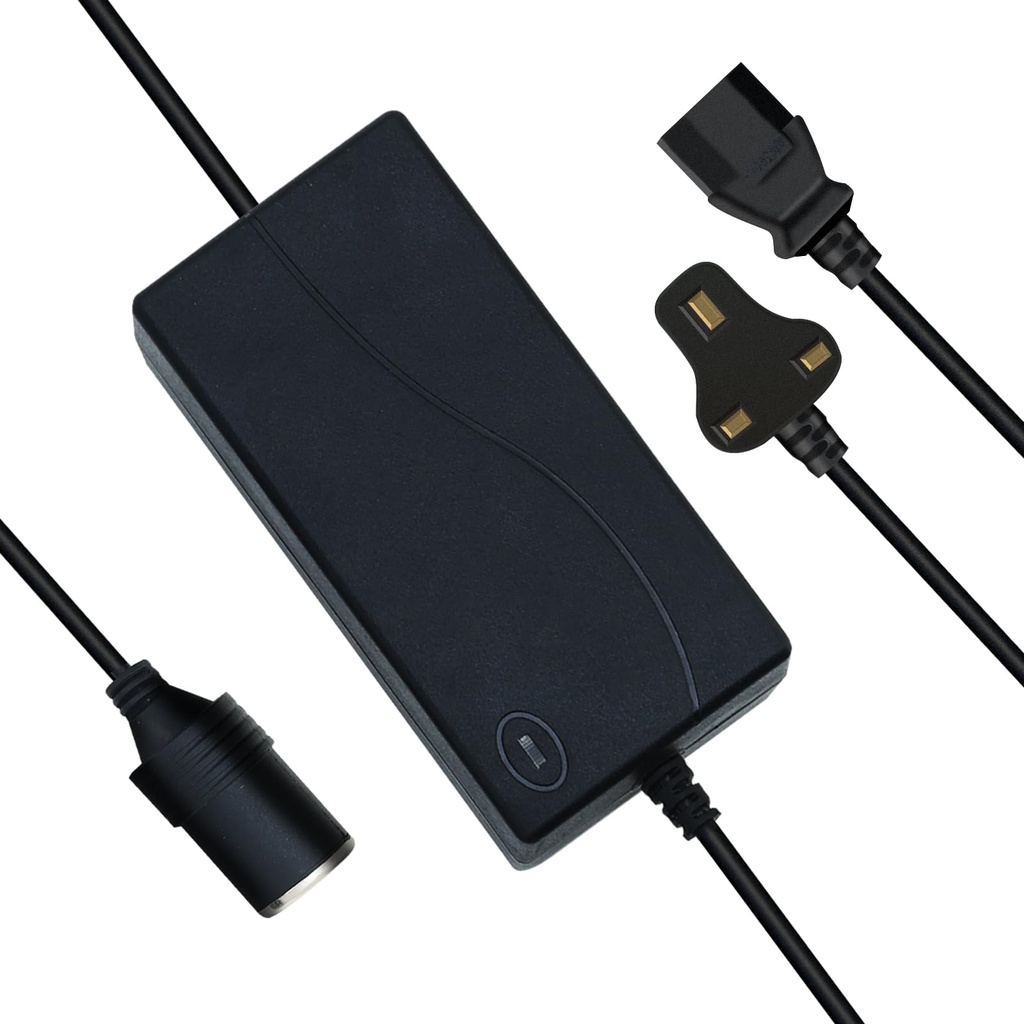 JOVANT 12V To 110V Car Adapter For Plug Outlet - Ac To Dc Converter With Cigarette Lighter A