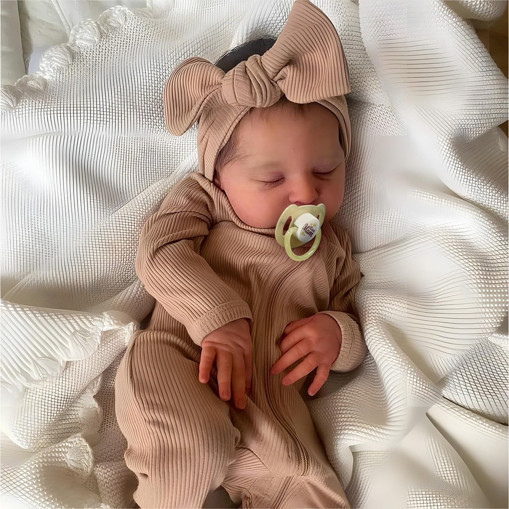 JIZHI Reborn Dolls 20 Inch Reborn Babies Doll Girls Realistic Baby Cloth Body Sleeping Real
