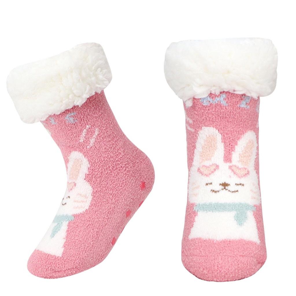 EOAMGO Slipper Socks Kids, Boys Girls Fluffy Socks Thermal Warm Kids Slipper Socks Winter G