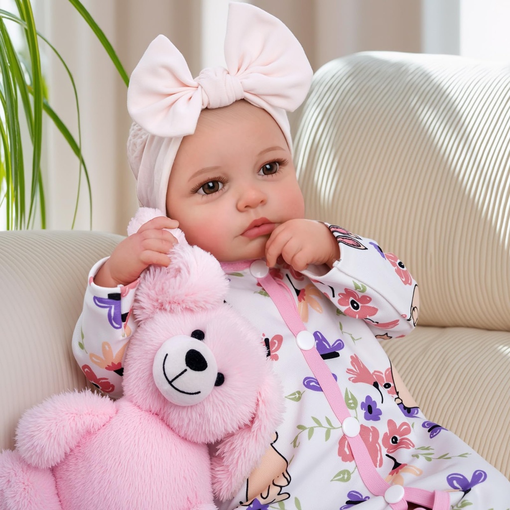 BABESIDE Reborn Baby Dolls - 20-inch Cute Soft Vinyl Realistic Baby Doll Real Life Baby Doll