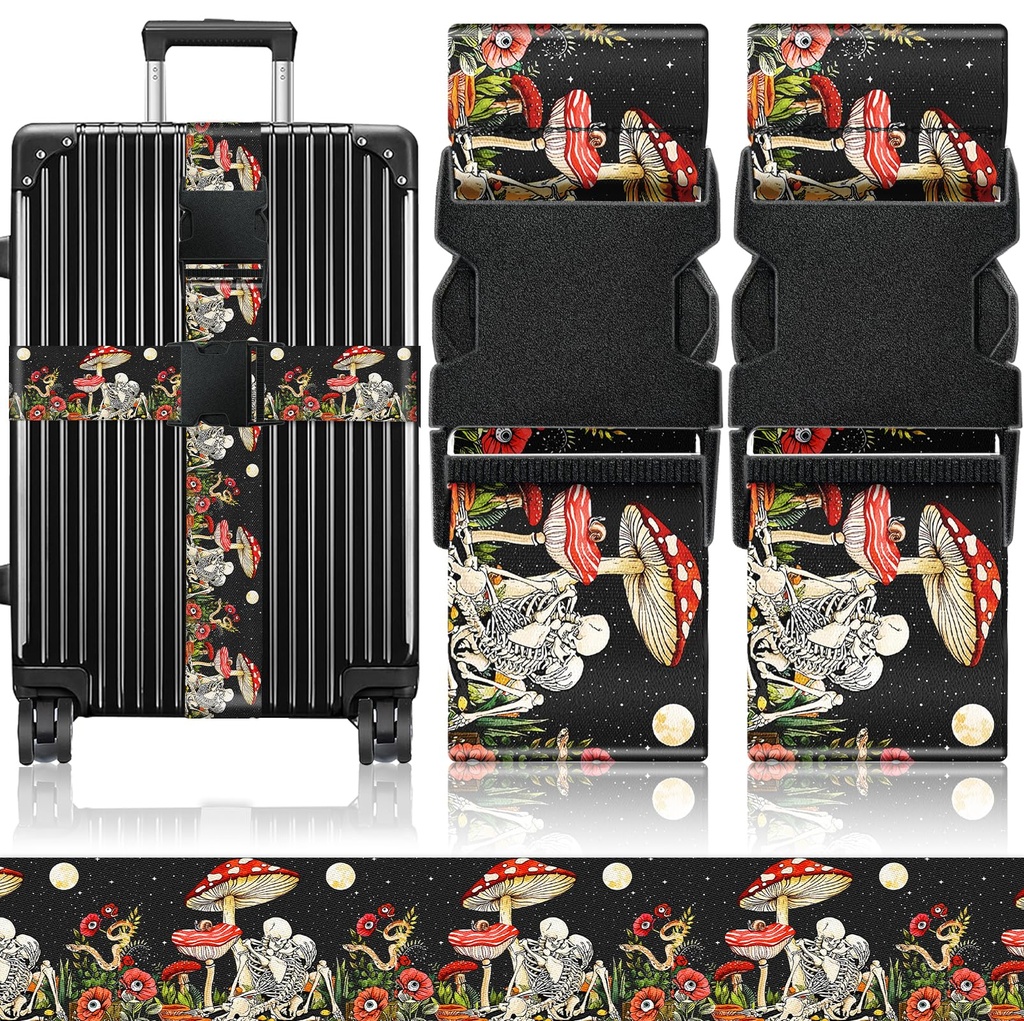 OffiEase Luggage Straps for Suitcases Travel Belt - Baggage Identifiers Suit Case Accessori