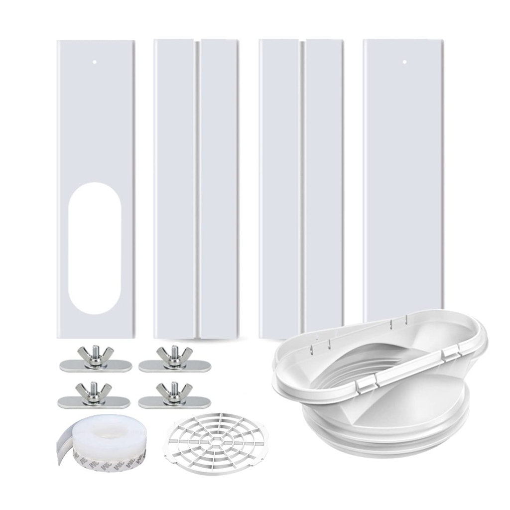 Portable Air Conditioner Window Kit,2-in-1 Universal Window Seal for 5.1"/5.9" Exhaust Hose