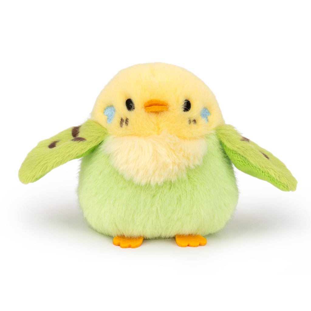Adorlynetty 5 inches Parakeet Plush Toy Bird Stuffed Animal Doll Plush Toy Holder Bag Penda