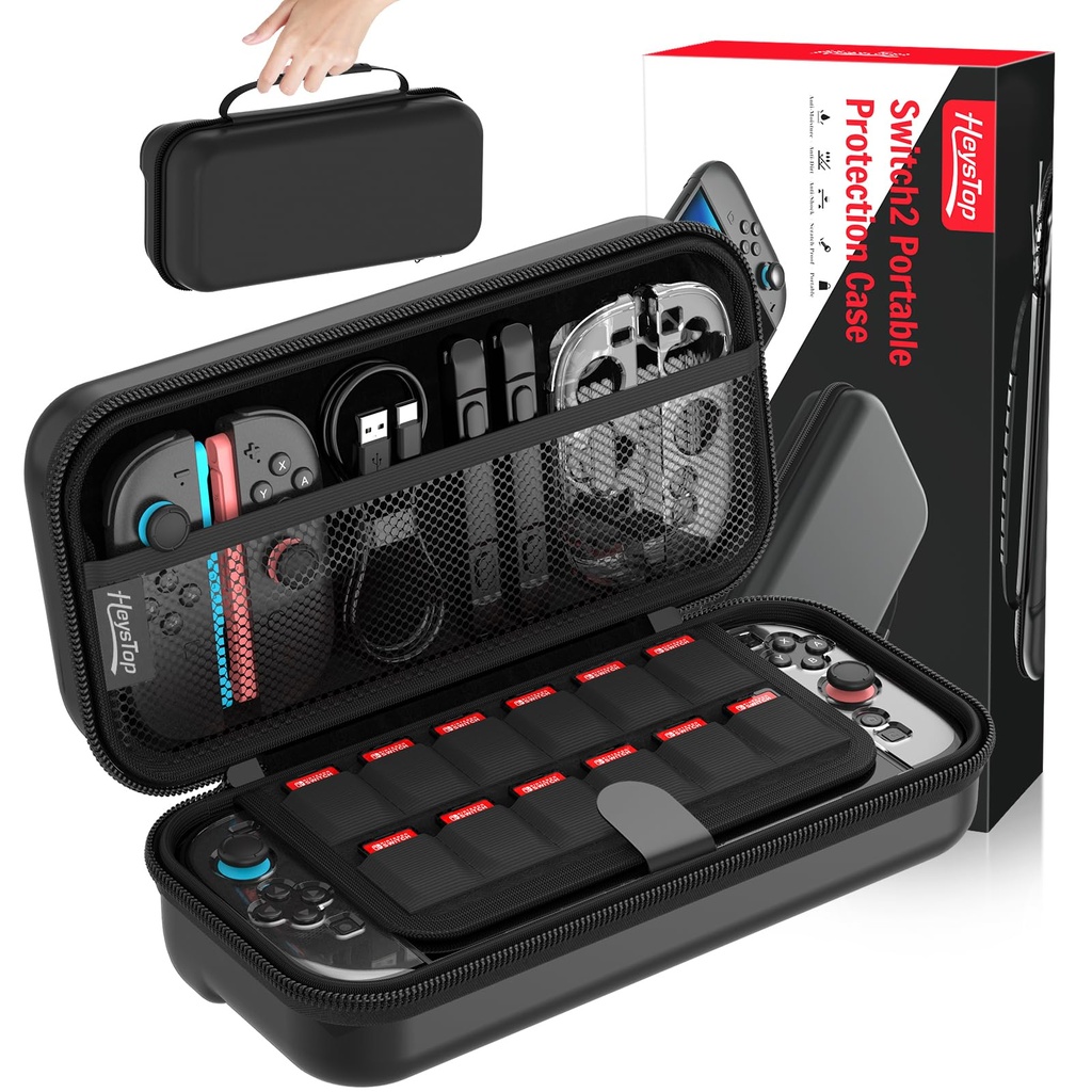 HEYSTOP Case for Nintendo Switch 2 Console Accessories 2025 Latest Model Carrying Protective