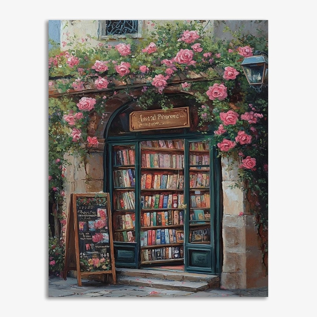 4 Pack Scenery Paint by Numbers for Adults Beginners with Framed Canvas&Wooden Easel- Landsc