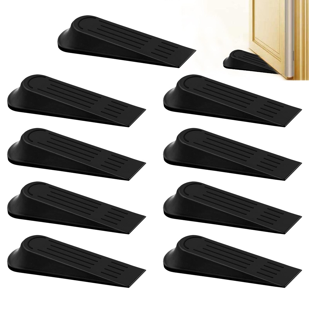 Plastic Door Wedges Non Slip Floor Doorstopper Plastic Door Stoppers Non Slip Plastic10 Pcs