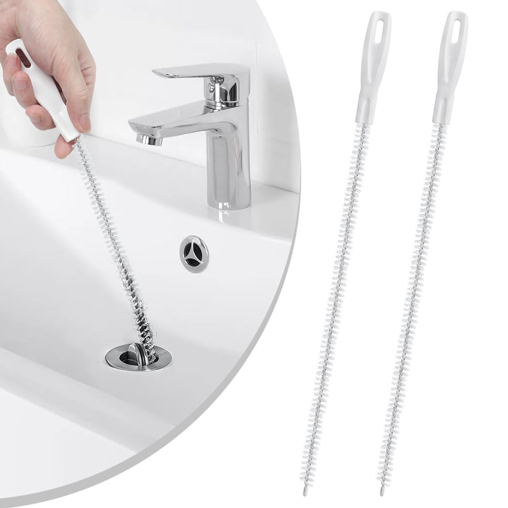 XYGK Drain Unblocker Tools, 3 Pcs Shower Drain Cleaner Tools, Flexible and Reusable Sink Un