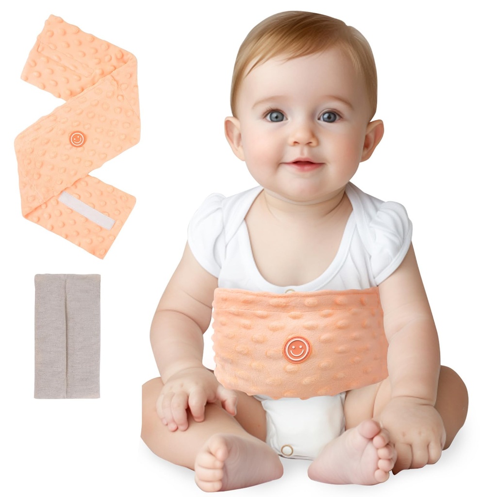 Comfheat Colic Relief for Babies Belt, Flaxseed Heated Tummy Wrap, Baby Belly Wrap Swaddlin
