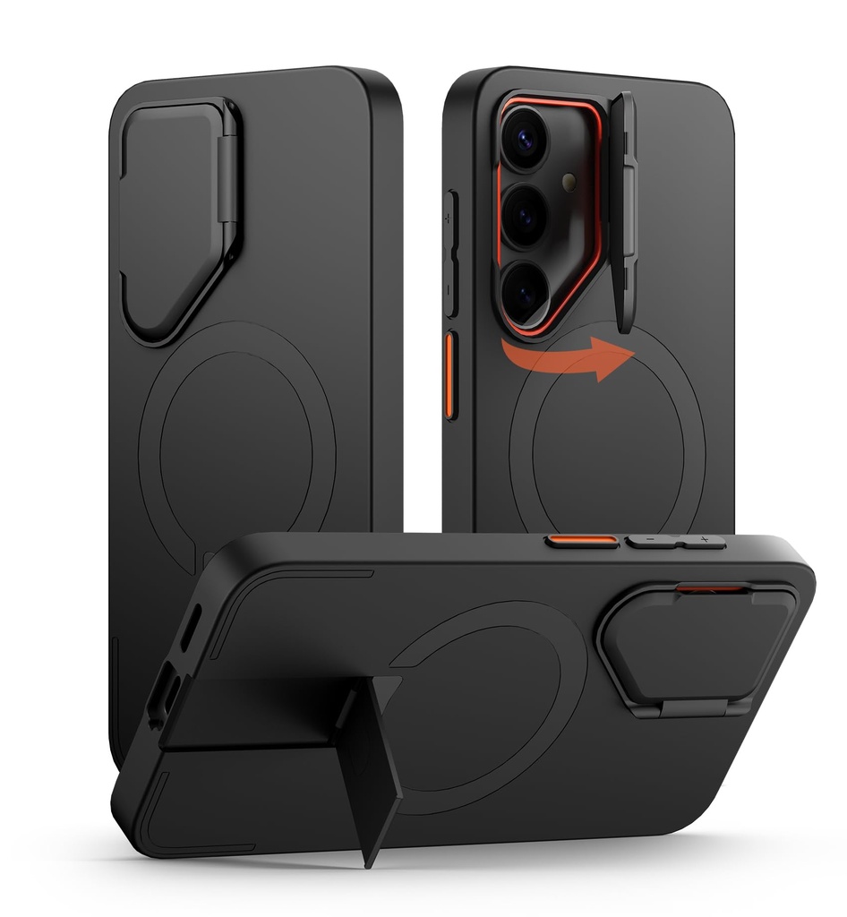 SURITCH Magnetic Case Compatible with Samsung Galaxy S25, with Camera Cover