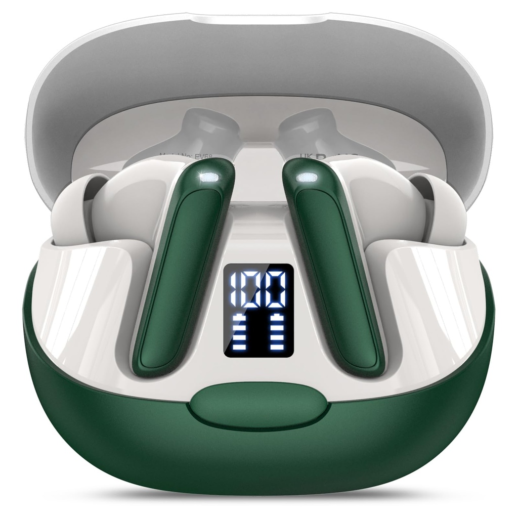 Puqo AI Language Translation Earbuds, 48H Real-Time Bluetooth 5.3 Translator Earbuds
