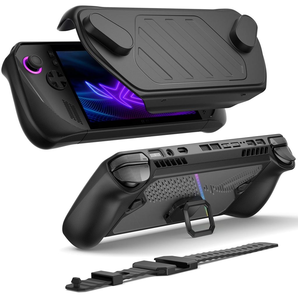 JSAUX ModCase for ROG Ally X with Detachable Front Shell, Protective Case, Metal Bracket