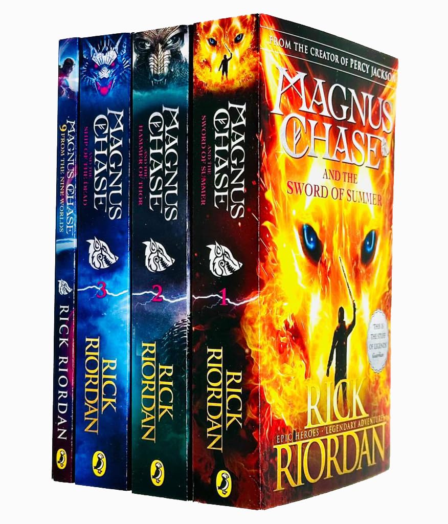 Magnus Chase and the Gods of Asgard 4 Books Collection Set By Rick Riordan (The Sword of Su