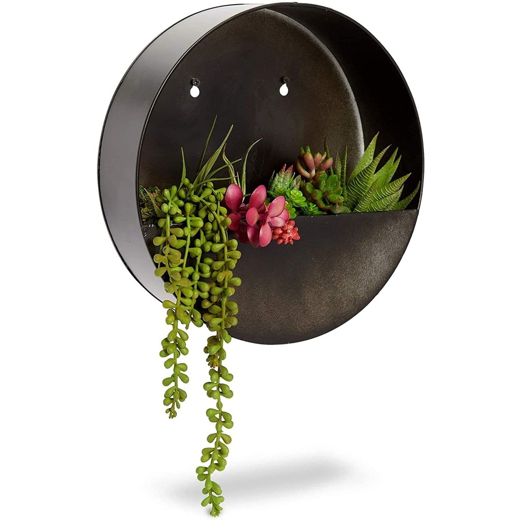 Farmlyn Creek Metal Hanging Planter, Galvanized Planter for Outdoors, Mounting Hardware Inc