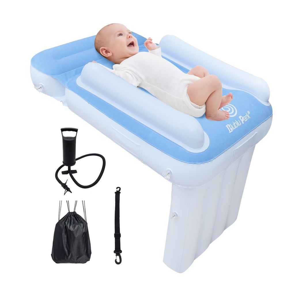 Blublu Park Airplane Bed for Toddlers, Toddler Travel Bed for Kids, Airplane Seat Extender