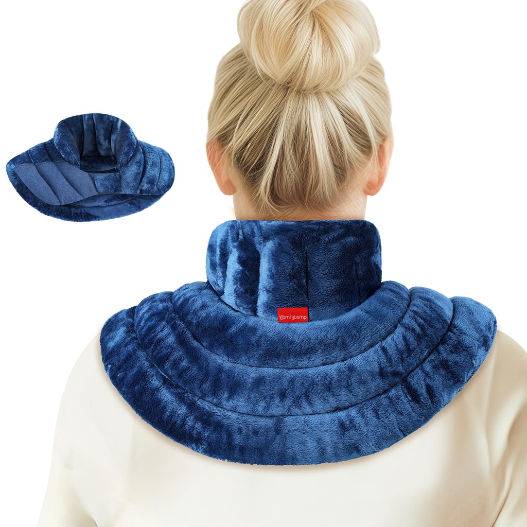 Comfytemp Microwave Heating Pad for Neck & Shoulders, 2.42LB Weighted Microwavable Neck