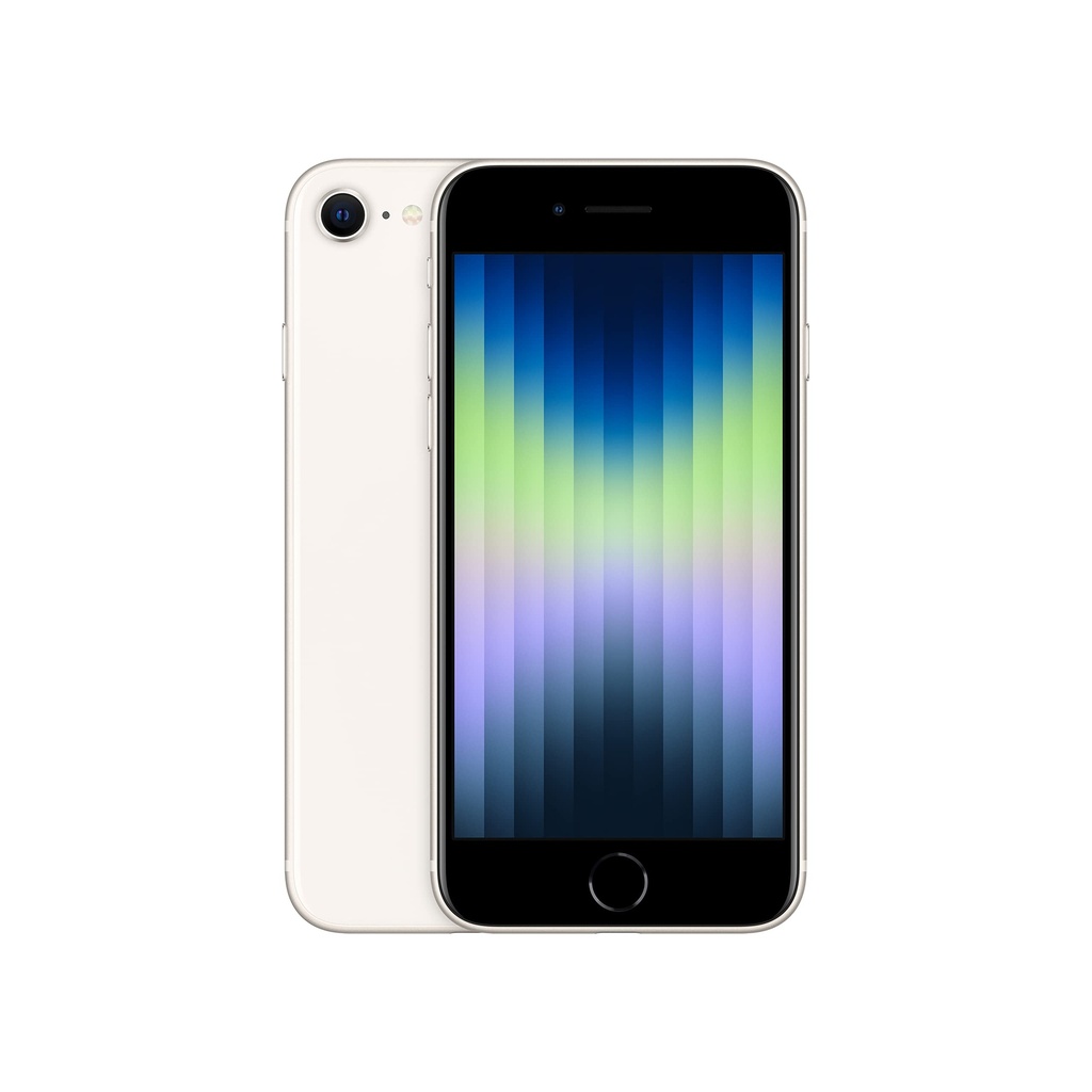 Apple iPhone SE 3rd Gen, 64GB, Starlight (Renewed)