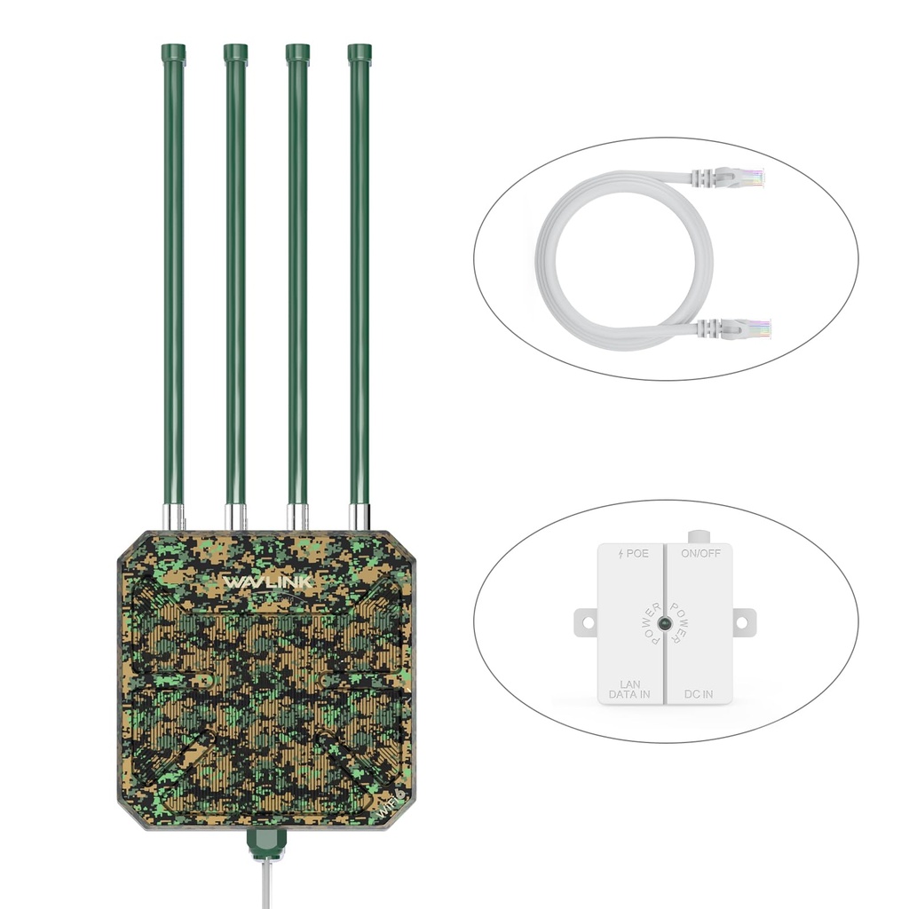 WAVLINK AX3000 Outdoor WiFi 6 Extender Long Range, WiFi 6 Outdoor Wireless Access Point