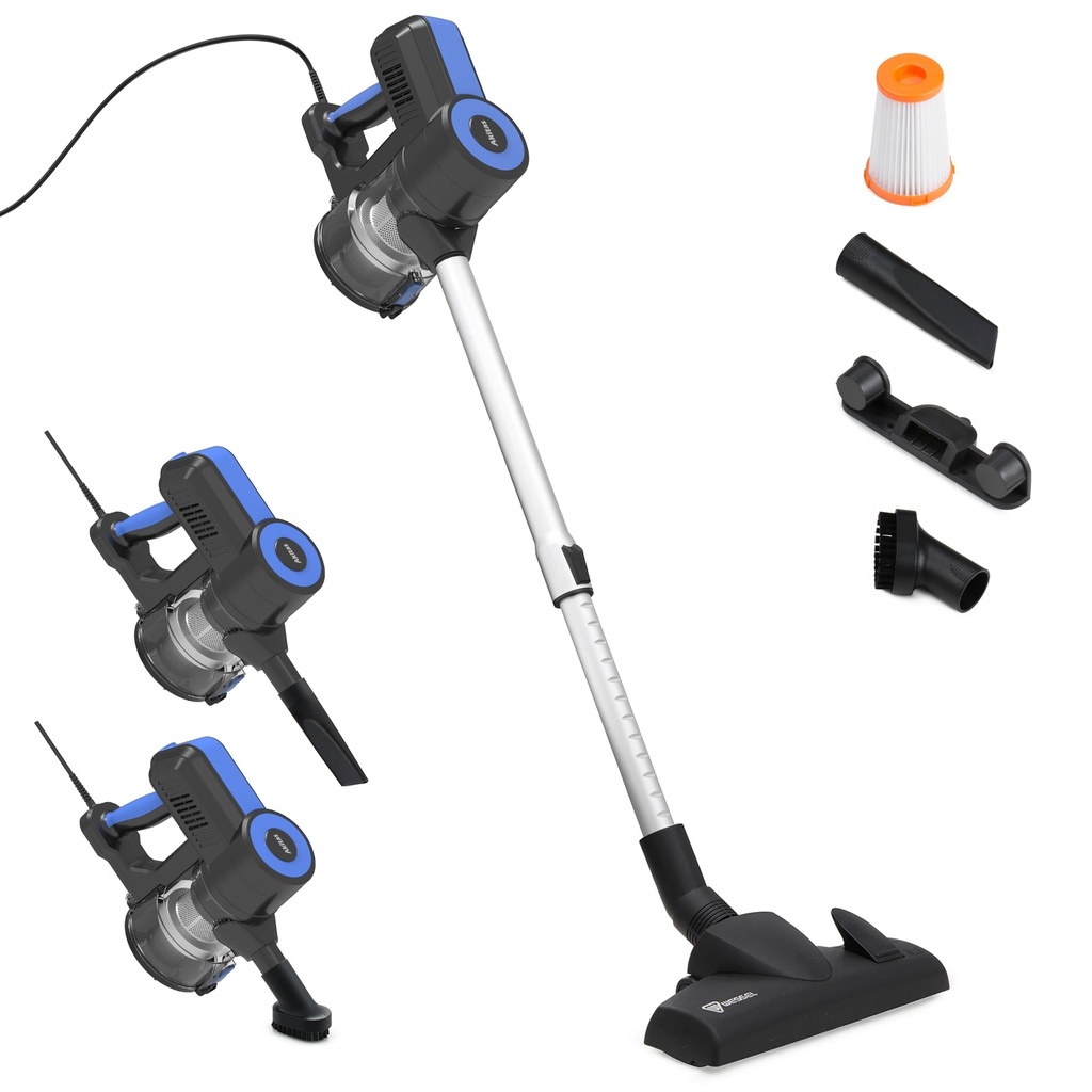 Akitas S12 Corded Vacuum Cleaner Handheld Stick Corded 3 in 1 Bagless Vacuum Cleaner 