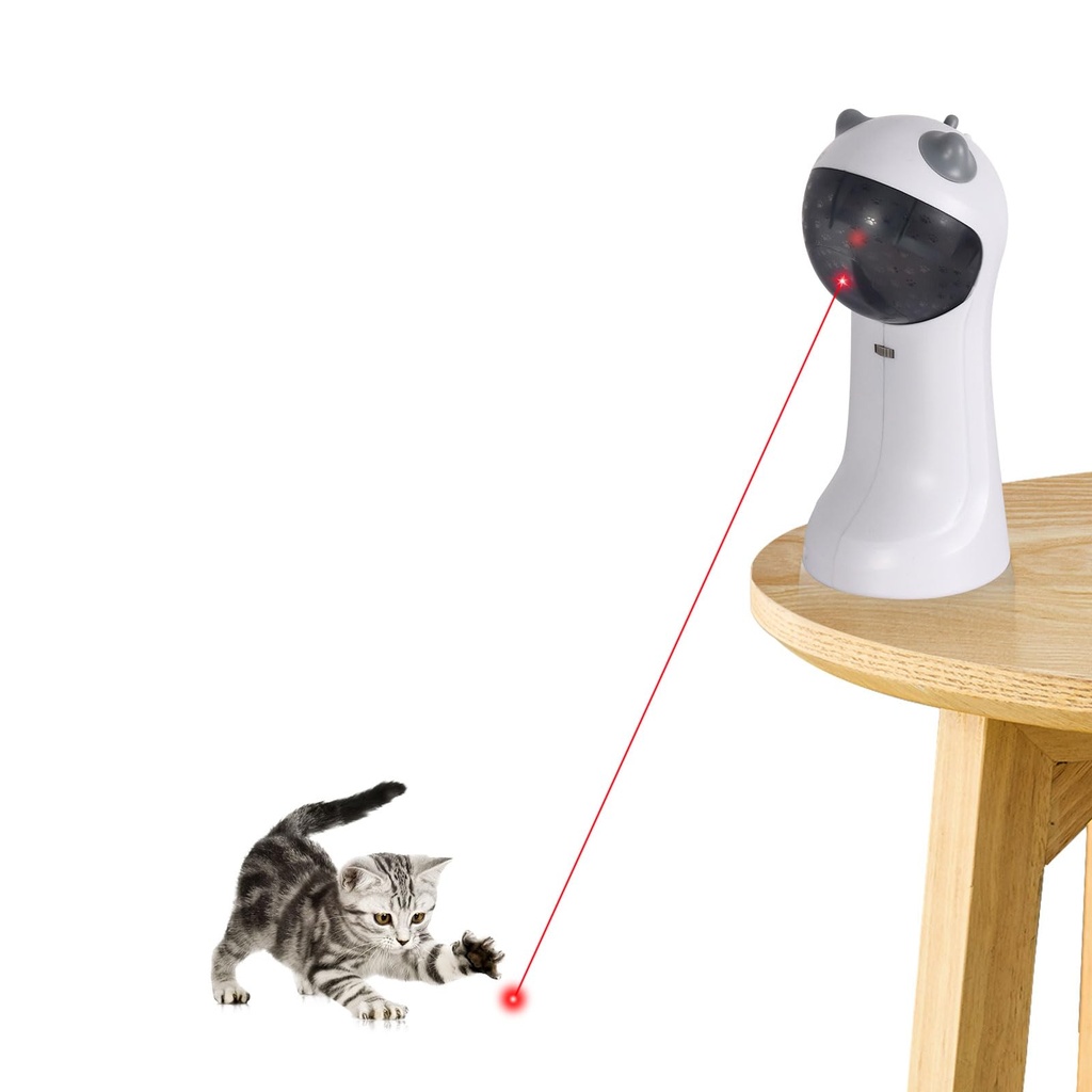 TBTeek Cat Toy, Automatic Motion-Activated, 5 Fun Patterns, 4 Speed Modes, Adjustable Light