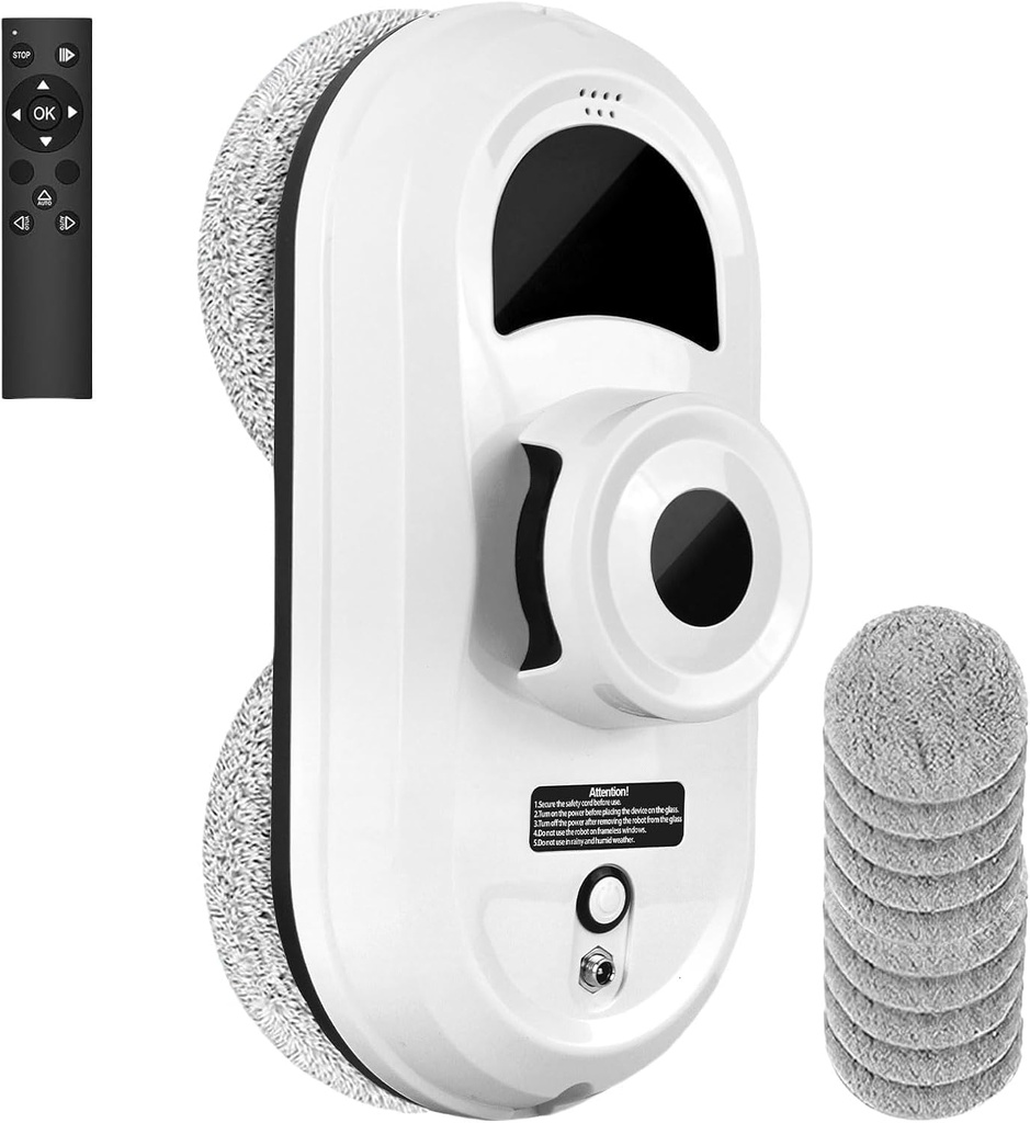 Kocusu Window Cleaning Robot, 5600 Pa Window Cleaner Robot with Water Spray Function, Intell