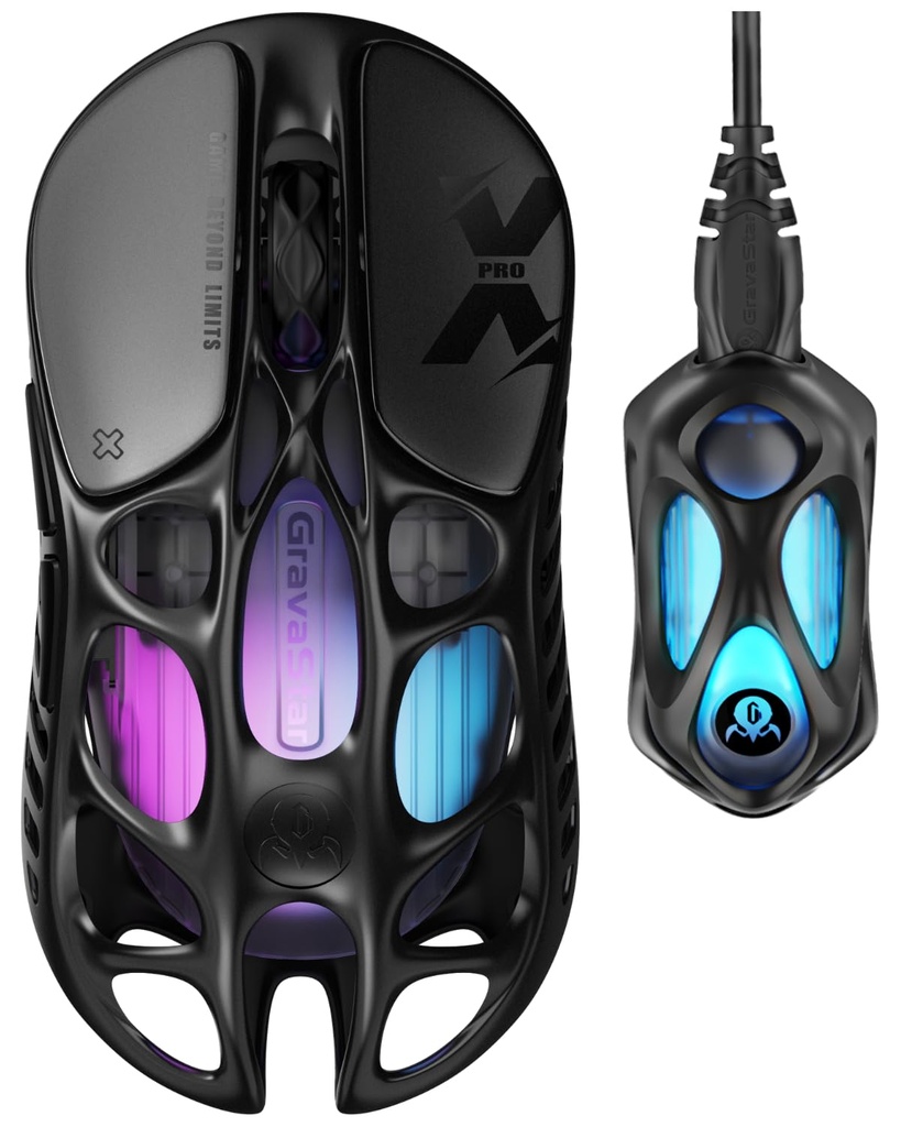 GravaStar Mercury X Pro Wireless Gaming Mouse, Come with 8K Dongle 