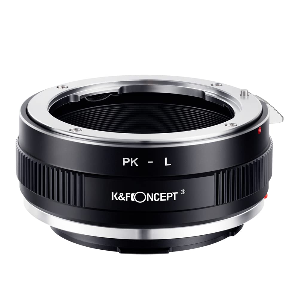 K&F CONCEPT PK to L Mount Adapter, Manual Focus Adapter Compatible with Pentax K Mount Lens