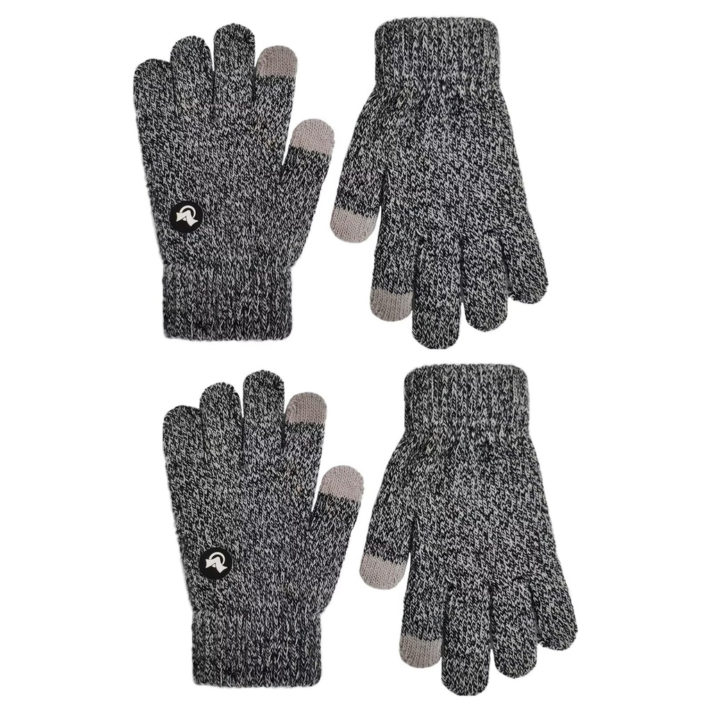 Glanzend 2 Pairs Children's Magic Stretchy Gloves, Unisex Knitted Gloves Winter Warm Glove,