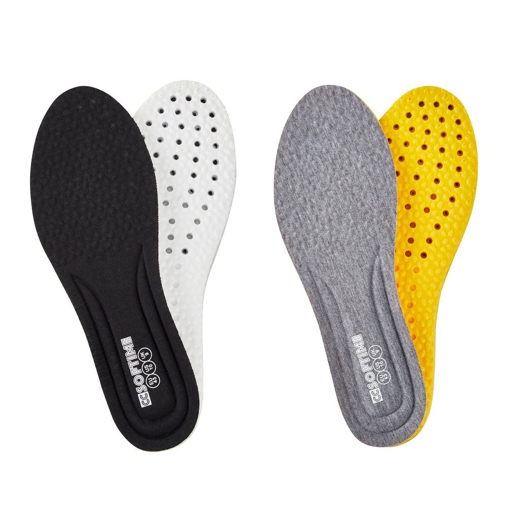 CCSOFTIME Cloud Memory Foam Insoles for Women Men,Cushioned Inner Insoles Replacement Soft G