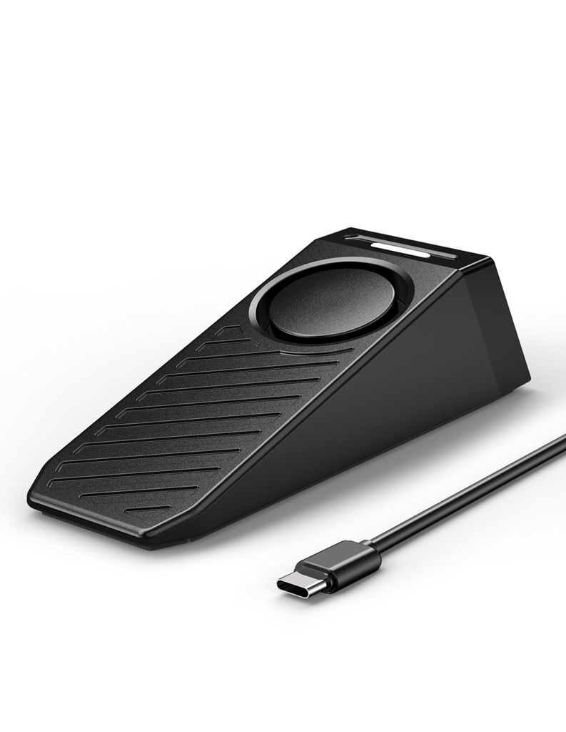 TECKNET Door Stop Alarm, Door Stopper with 130dB Security Alarm, Rechargeable Door Wedge Sto