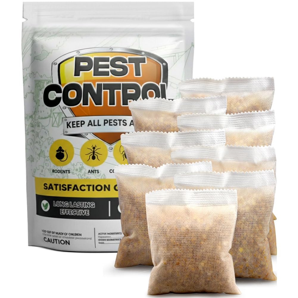 ADMUIPL Pest Control Pouches, Mouse and Rat Repellent, Spider Repellent, Peppermint Rodent R