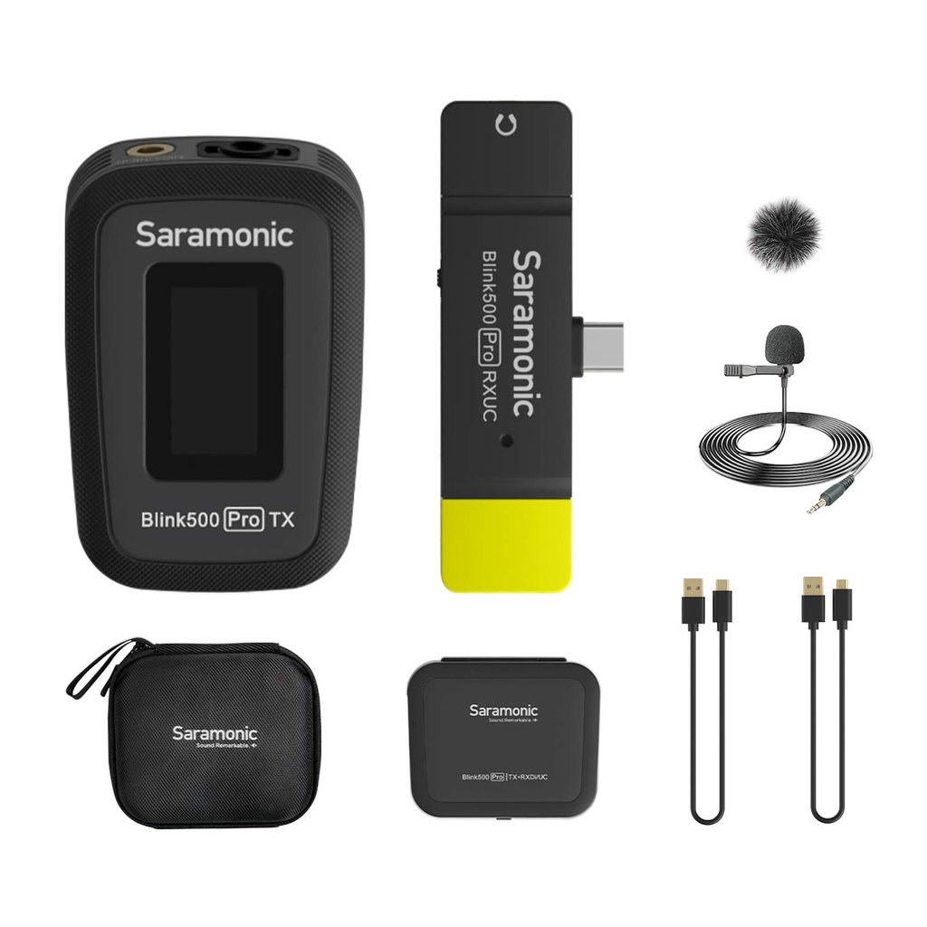 Saramonic Blink500 Pro B5 Dual-Channel Wireless Lavalier Microphone with USB-C Receiver for A
