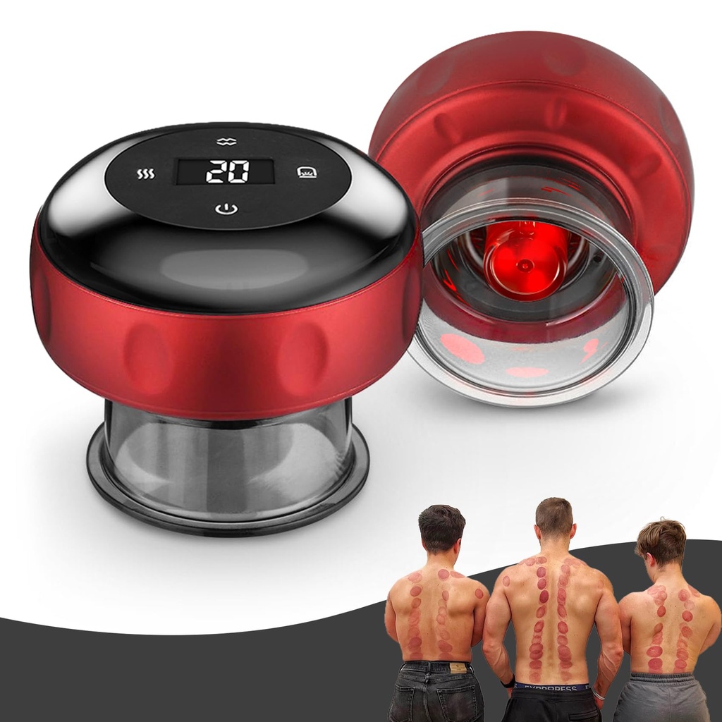 2 PCS Electric Cupping Therapy Set, 4 in 1 Electric Cupping Massager, Smart Cupping 