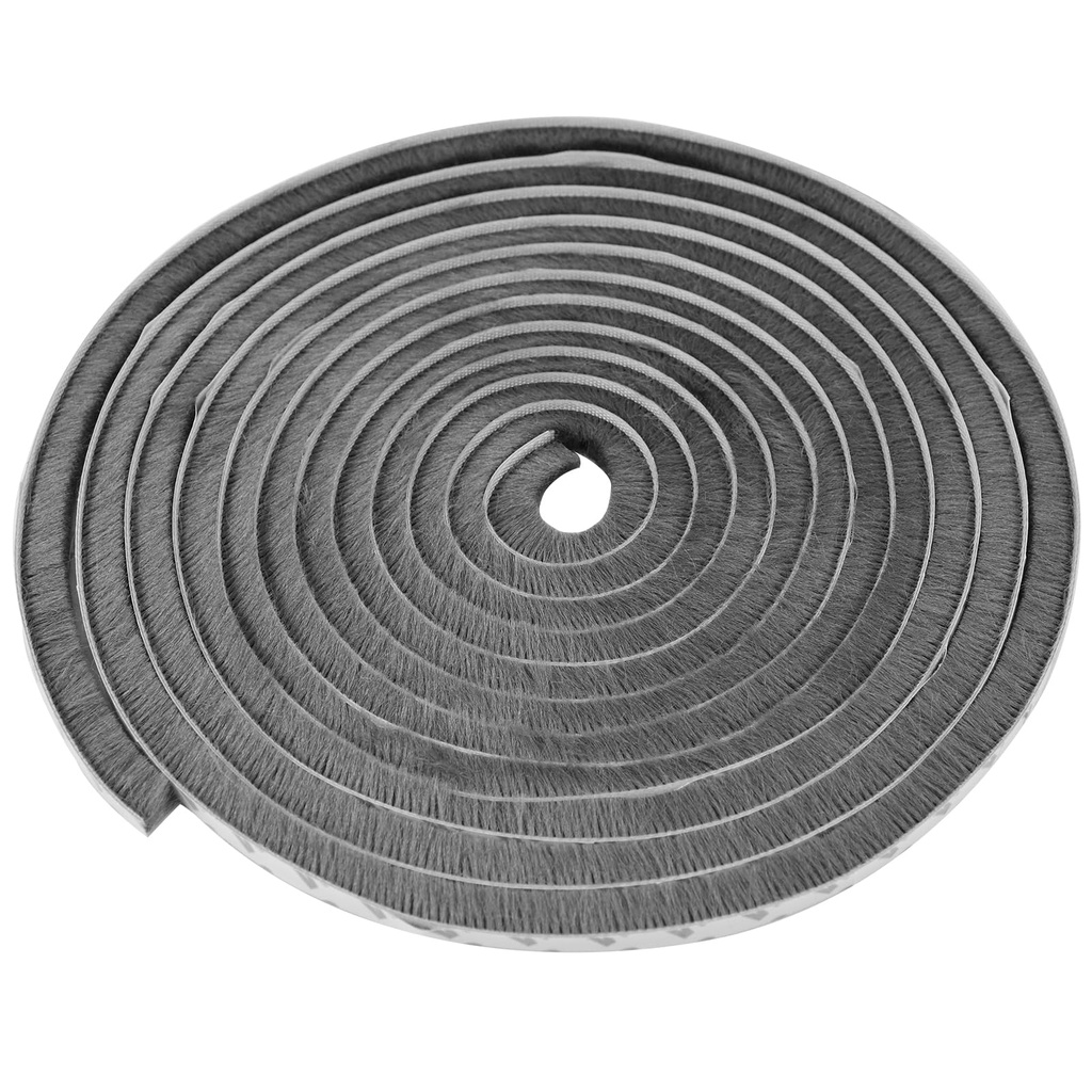 5M Adhesive Brush Weather Stripping, Weatherproof Door Draft Excluder Strip Window Draught