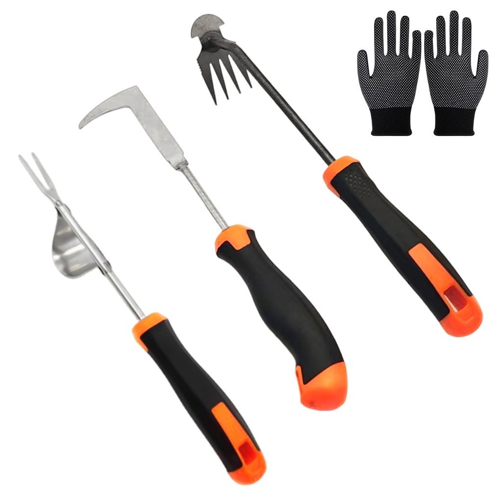 OH MY WOW Garden Weed Puller Tool - Uprooting Weeding Tool with Root Remover, Ergonomic Hand