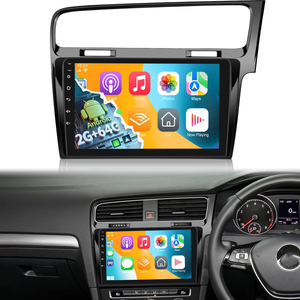 [2G+64G] Car Radio for VW Golf 2013-2018 (Only for Right Hand Drive), 10 inch Touch Screen