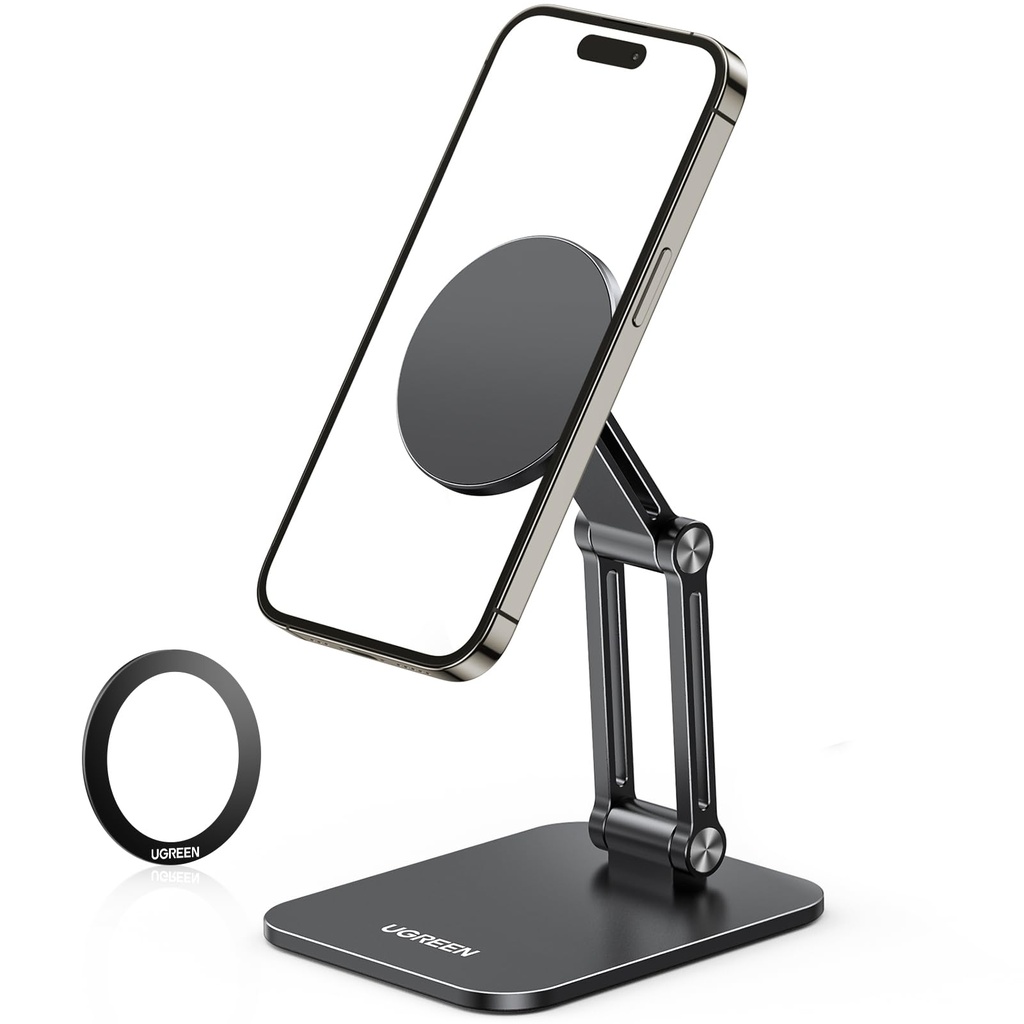 UGREEN Magsafe Phone Stand Magnetic Desk Standby Holder 360° Rotating Adjustable Foldable
