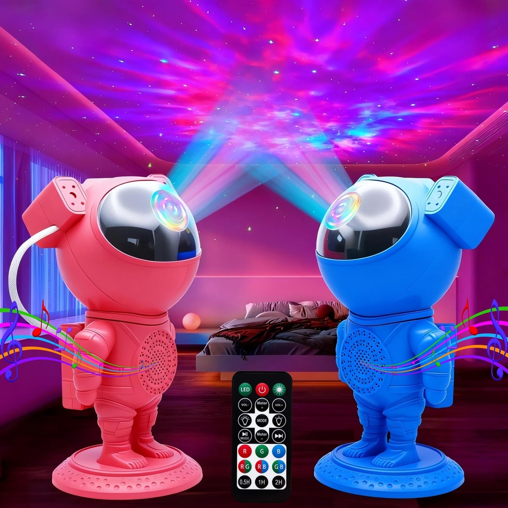 Astronaut Galaxy Projector,Night Light with Colourful Nebulae,Space Projector for Kids Room