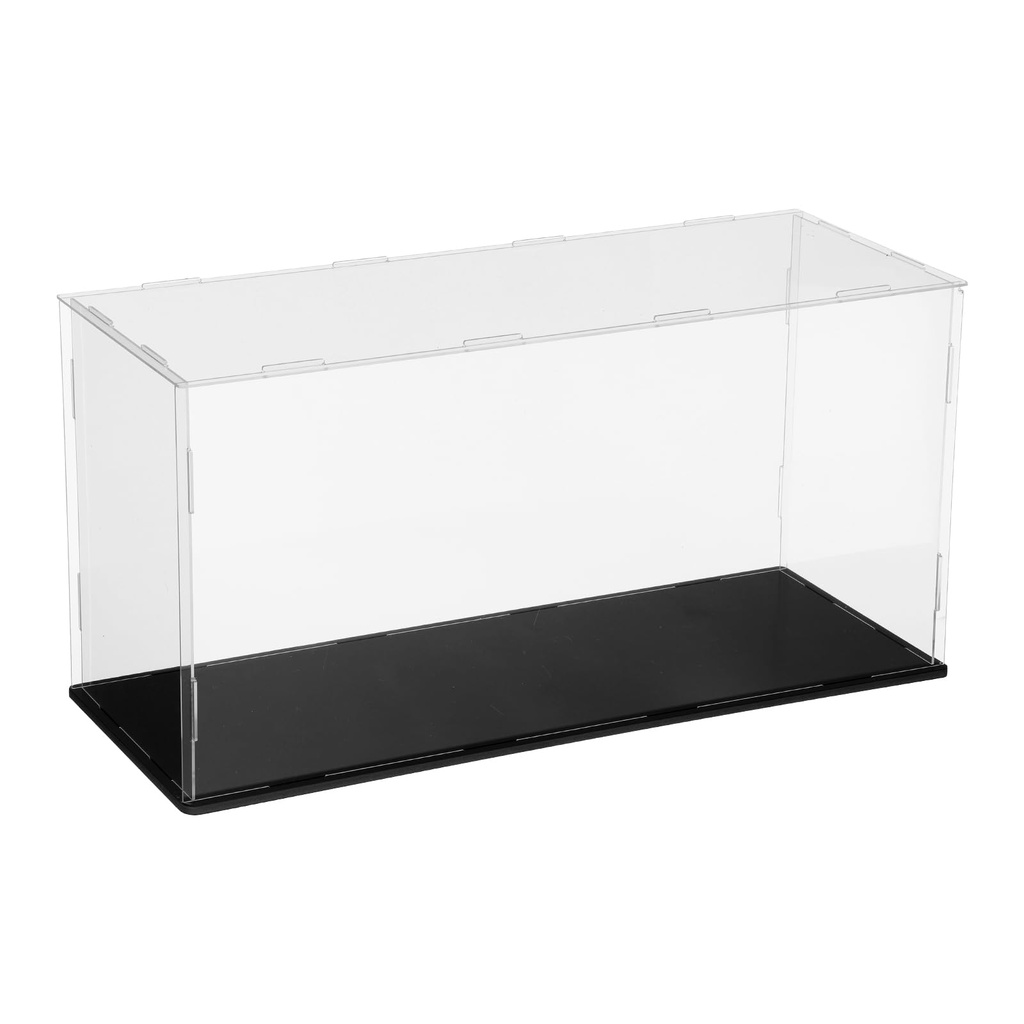 sourcing map Acrylic Clear Display Case for Collectibles Self-Assemble Display Clear Boxes w